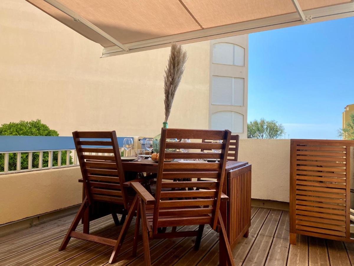 Terrasse Vue Mer 2 Pieces A Leucate Avec Piscine Διαμέρισμα Εξωτερικό φωτογραφία
