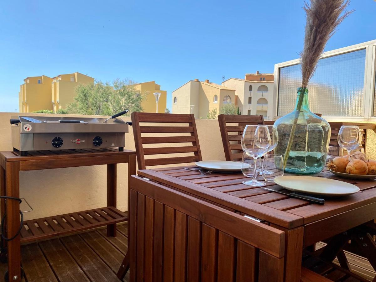 Terrasse Vue Mer 2 Pieces A Leucate Avec Piscine Διαμέρισμα Εξωτερικό φωτογραφία
