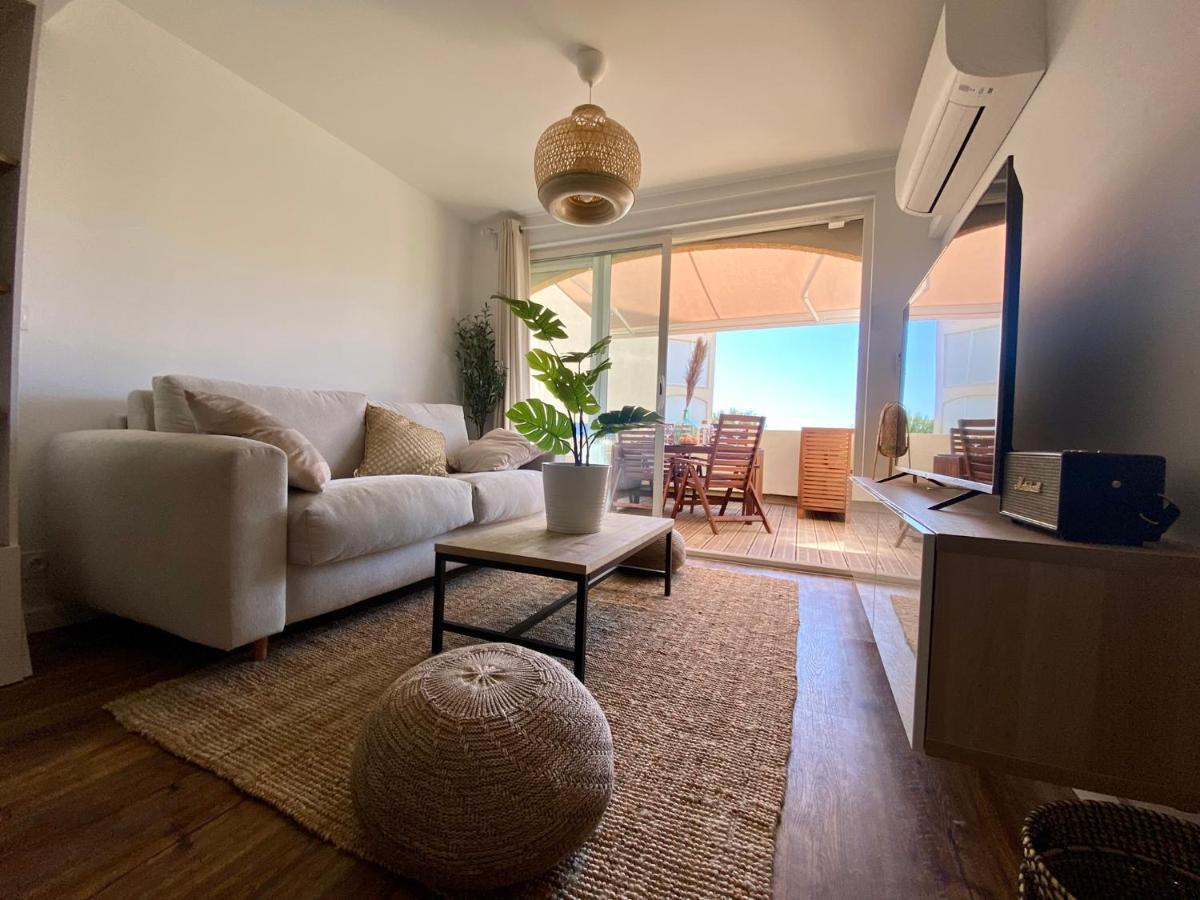 Terrasse Vue Mer 2 Pieces A Leucate Avec Piscine Διαμέρισμα Εξωτερικό φωτογραφία