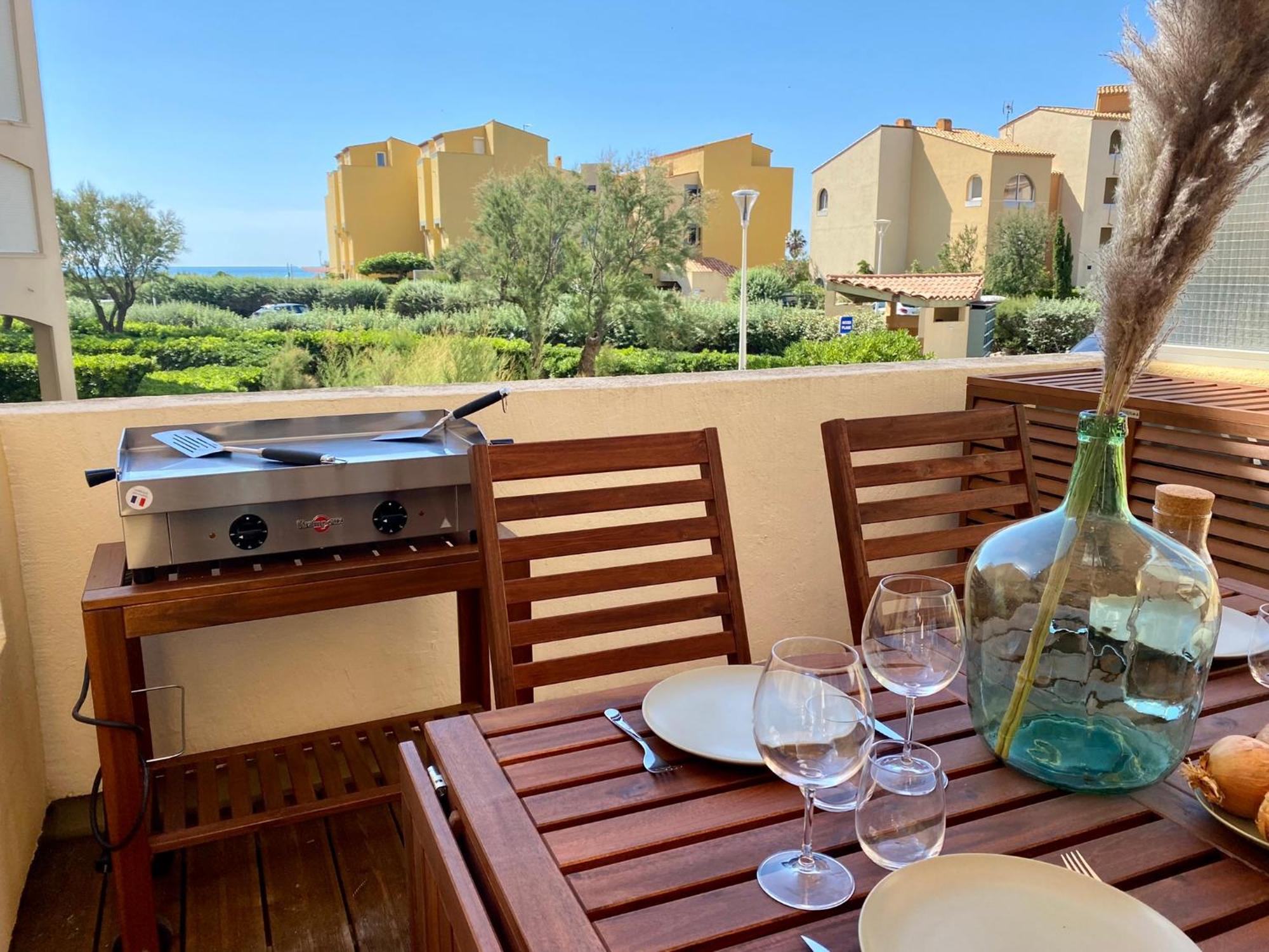 Terrasse Vue Mer 2 Pieces A Leucate Avec Piscine Διαμέρισμα Δωμάτιο φωτογραφία